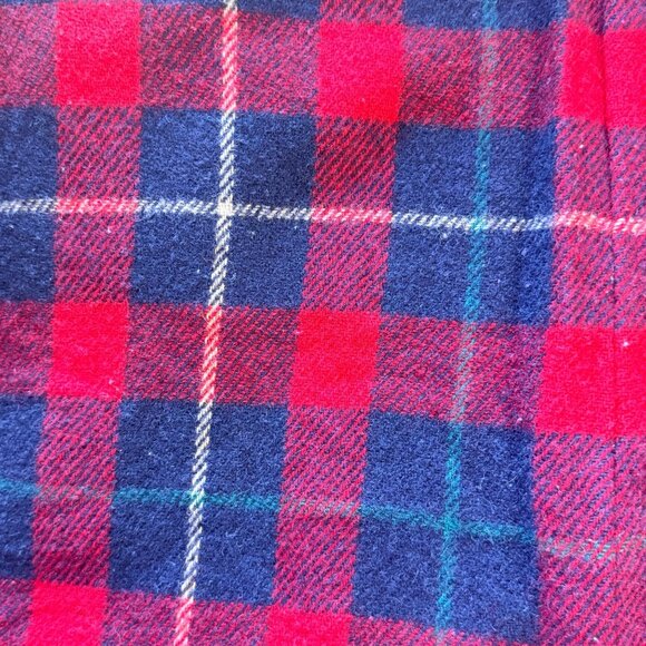 Woolrich Woman USA Made Red Wool Coat Large Funnel Neck Buckle Vintage 30328 - Picture 16 of 16